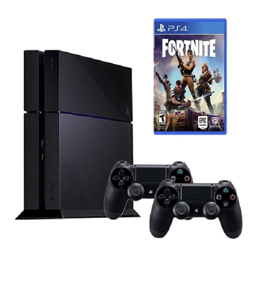 פלייסטיישן 4 כולל שני שלטים ומשחק FORTNITE