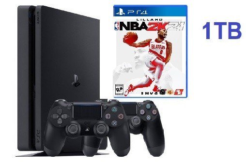 פלייסטיישן 4 כולל שני שלטים ומשחק NBA 2K21