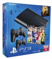 קונסולת פלייסטיישן 3 כולל שני שלטים והמשחק FIFA 2017 וזיכרון 500GB בחבילה הזולה והנמכרת ביותר!!!