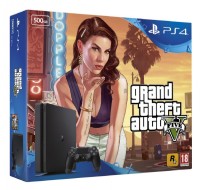 סוני פלייסטיישן 4 סלים כולל משחק הלהיט GTA V במבצע!!!