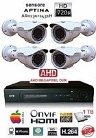 מערכת 4 מצלמות אבטחה לעסק או לבית 2.0 מגה פיקסל כולל DVR בעל זיכרון 500GB במבצע מהיבואן!!!