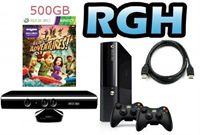 קונסולה אקס בוקס 360 סלים פרוץ RGH כולל שני שלטים מצלמת קינקט וזיכרון ענק 500 GB בחבילה המושלמת עכשיו במבצע בכל סניפי הרשת!!!