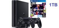 פלייסטיישן 4 כולל שני שלטים זיכרון 1TB ומשחק FIFA 21